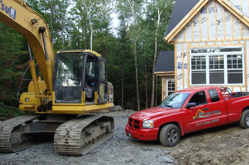 Travaux d'excavation à Sherbrooke par Robert Pothier